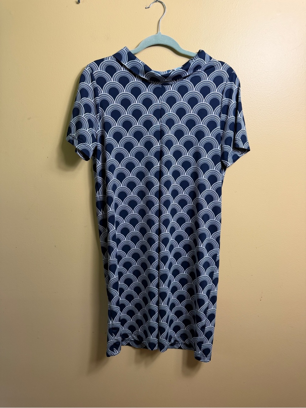 Escapada Living Retro 60s Mod Style Shift Dress blue medium